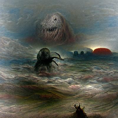 Planet Sized Creature in the Horizon