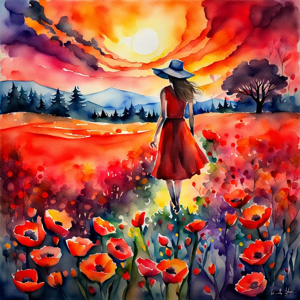  watercolor  by @julien salmon