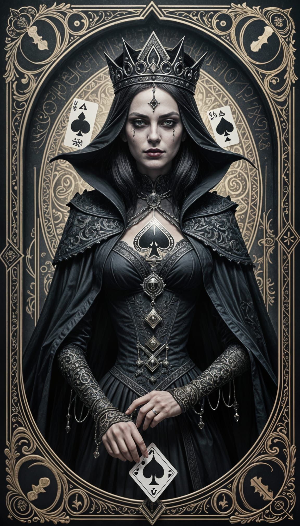 The Witch Queen of Spades by QueenQuill  by @QueenQuill