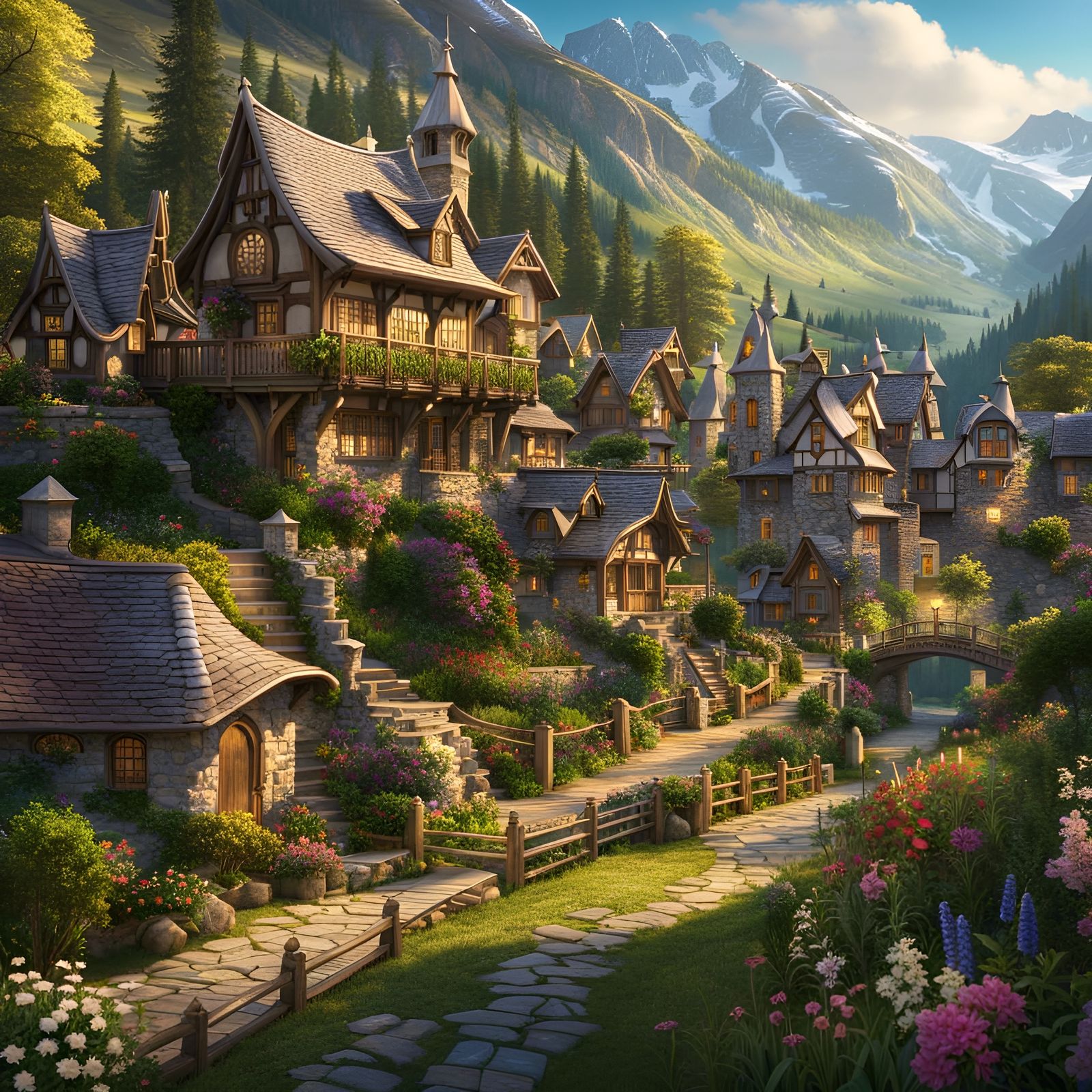 Alpine Valley Village  by @Username_Already_Taken