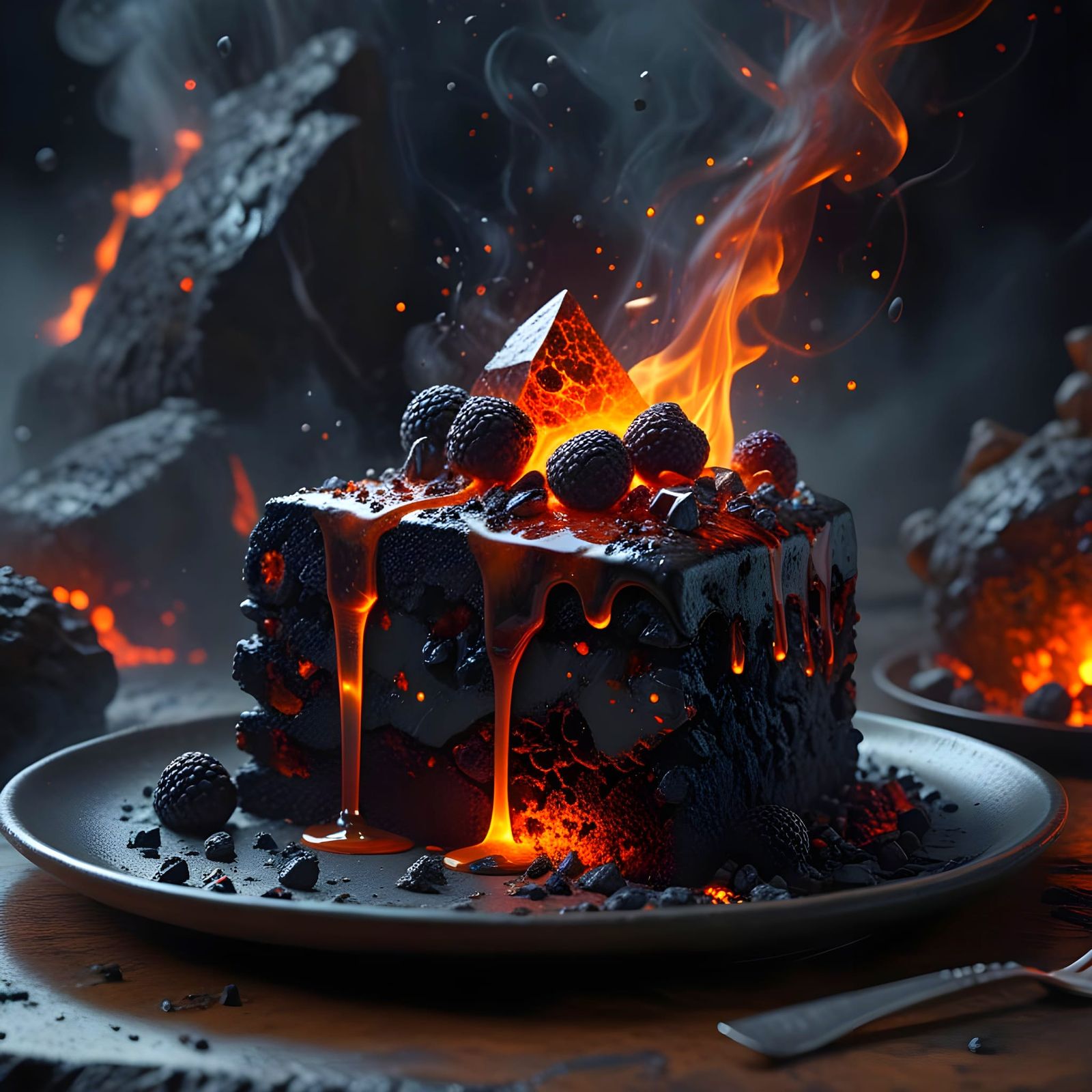 Lava Cake  by @Haztac