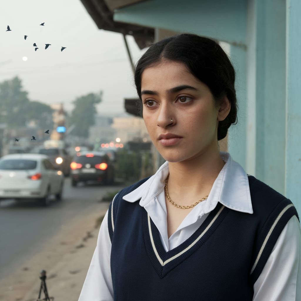 Cinematic Portrait of a Woman in Dhaka