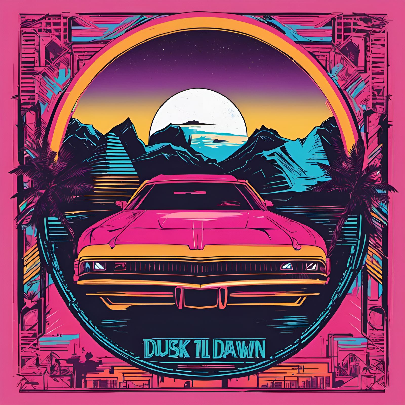 Dusk Til Dawn T-Shirt design