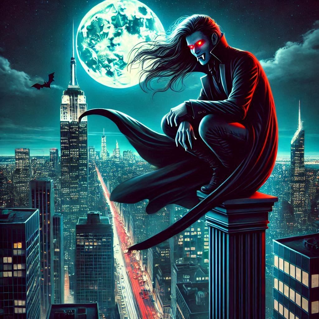 "The Nightwatcher: Glowing Eyes in the City"