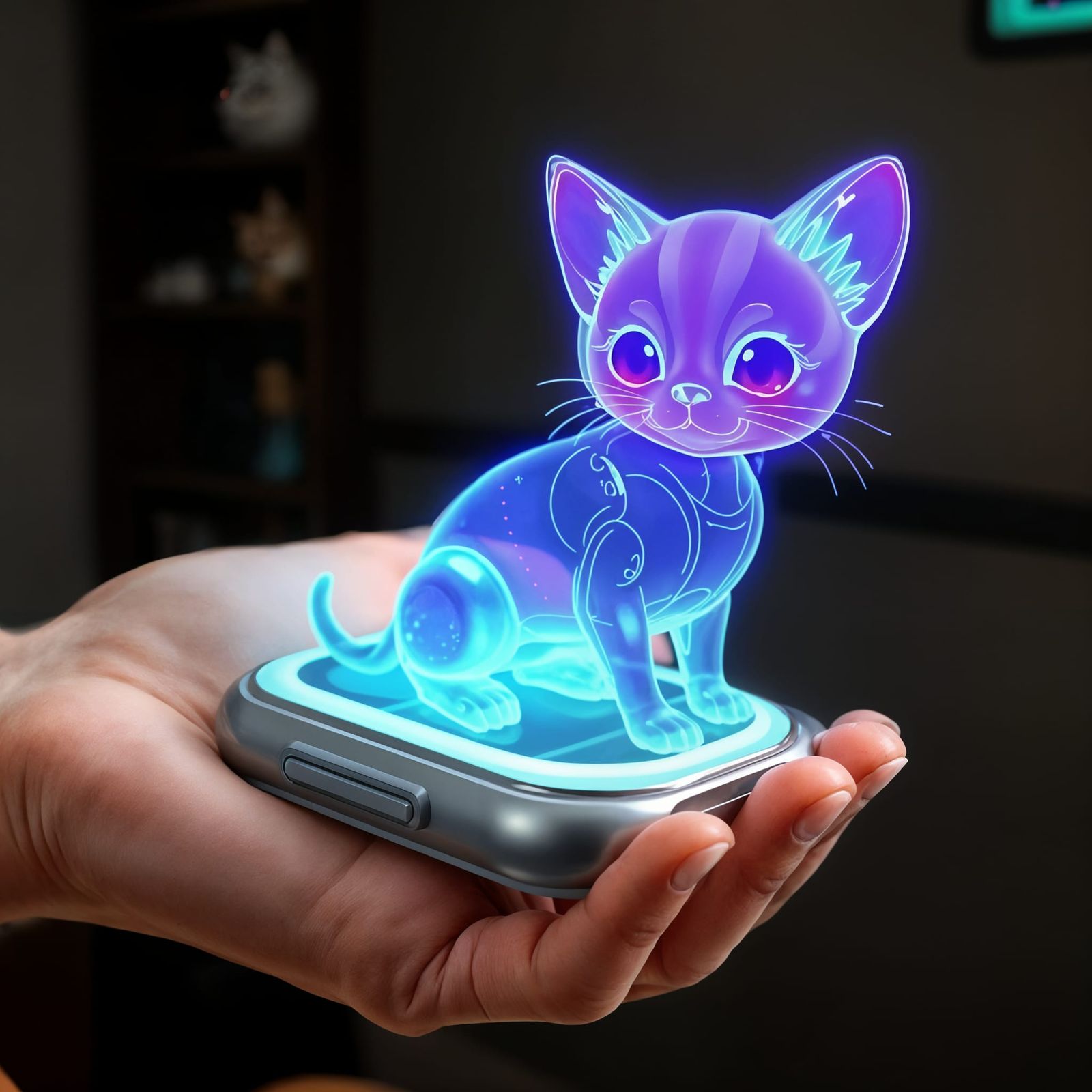 Interactive Hologram Pet Powered by AI  by @Angel