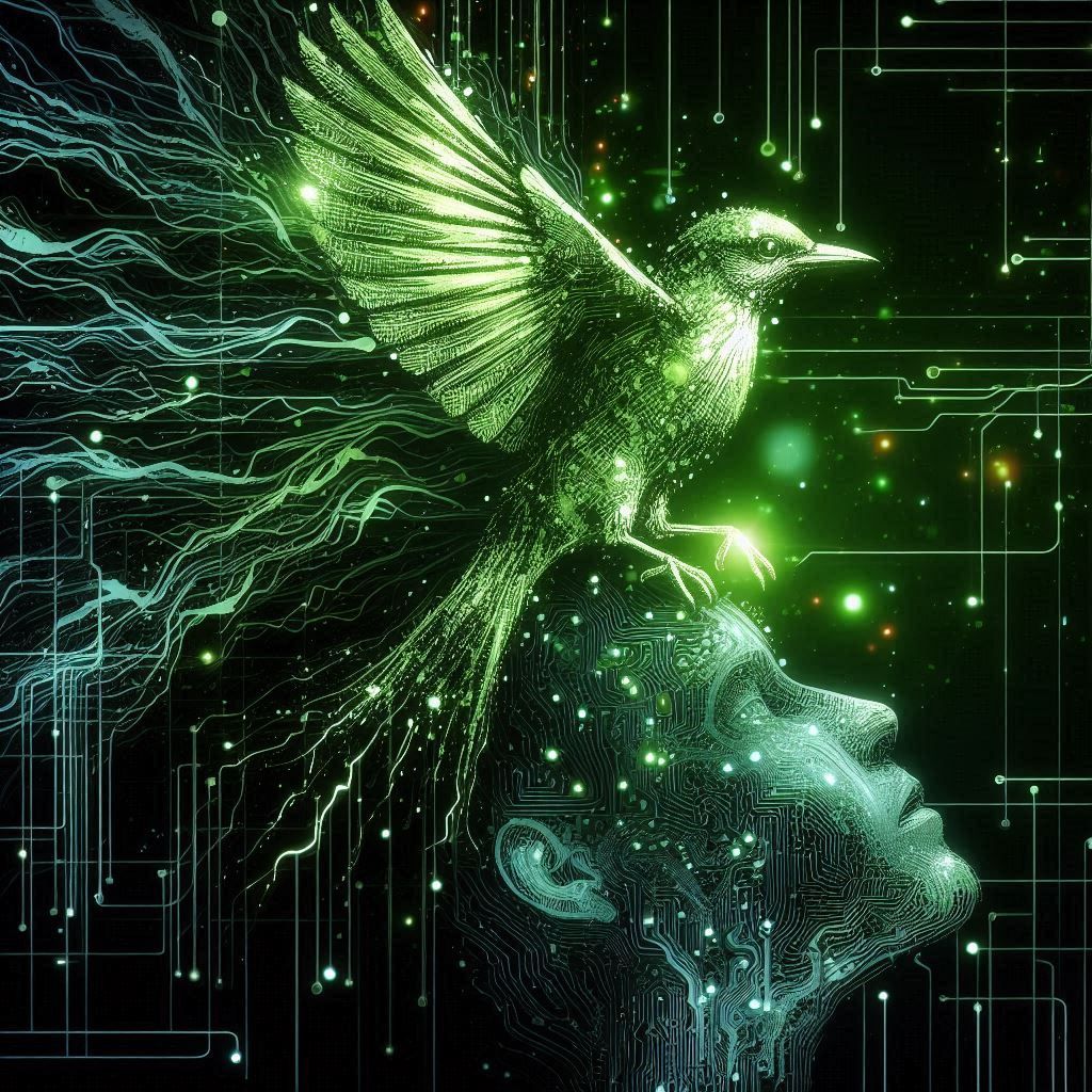 double exposure beautiful fantasy DALL-E 3 portrait landscape..