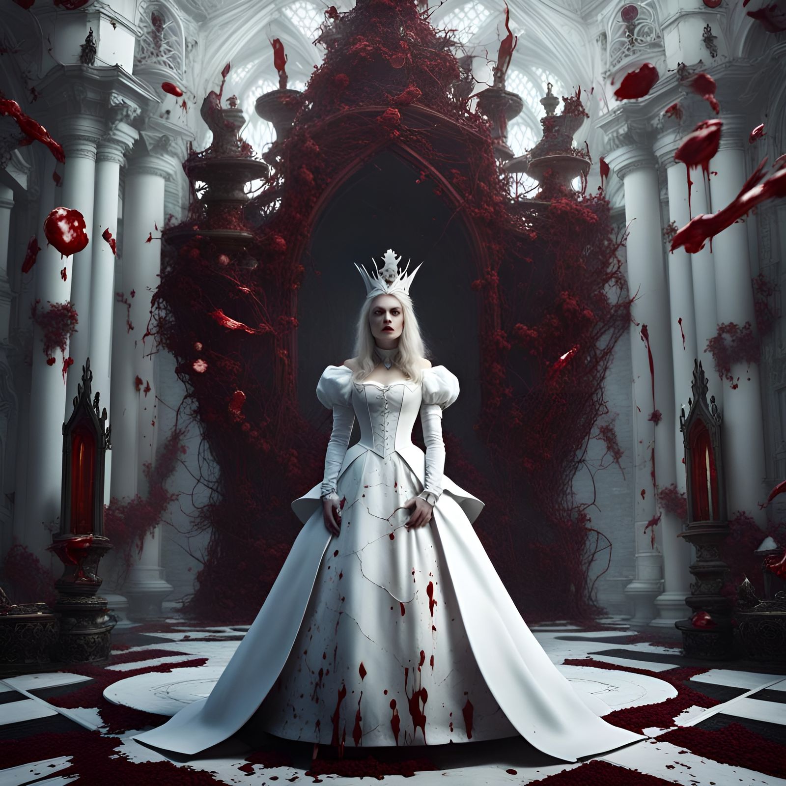 The real villain is White queen (Alice in Wonderland)  by @JFT97