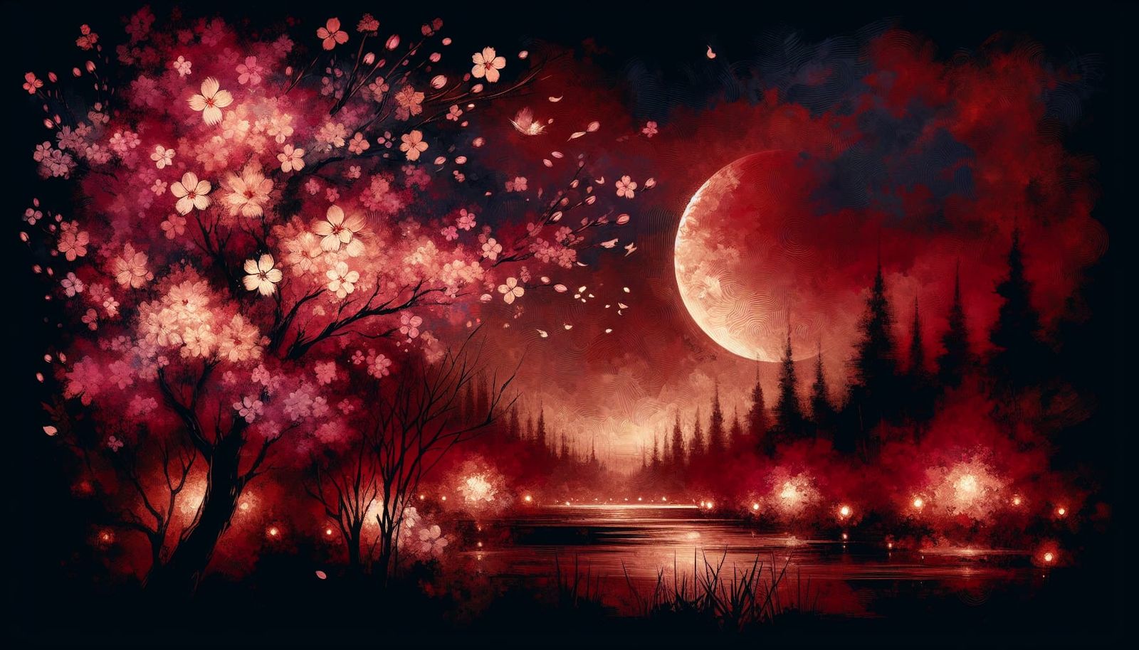 Crimson Moonscape  by @Seivitae