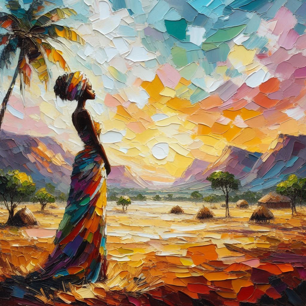 female portrait. african woman.