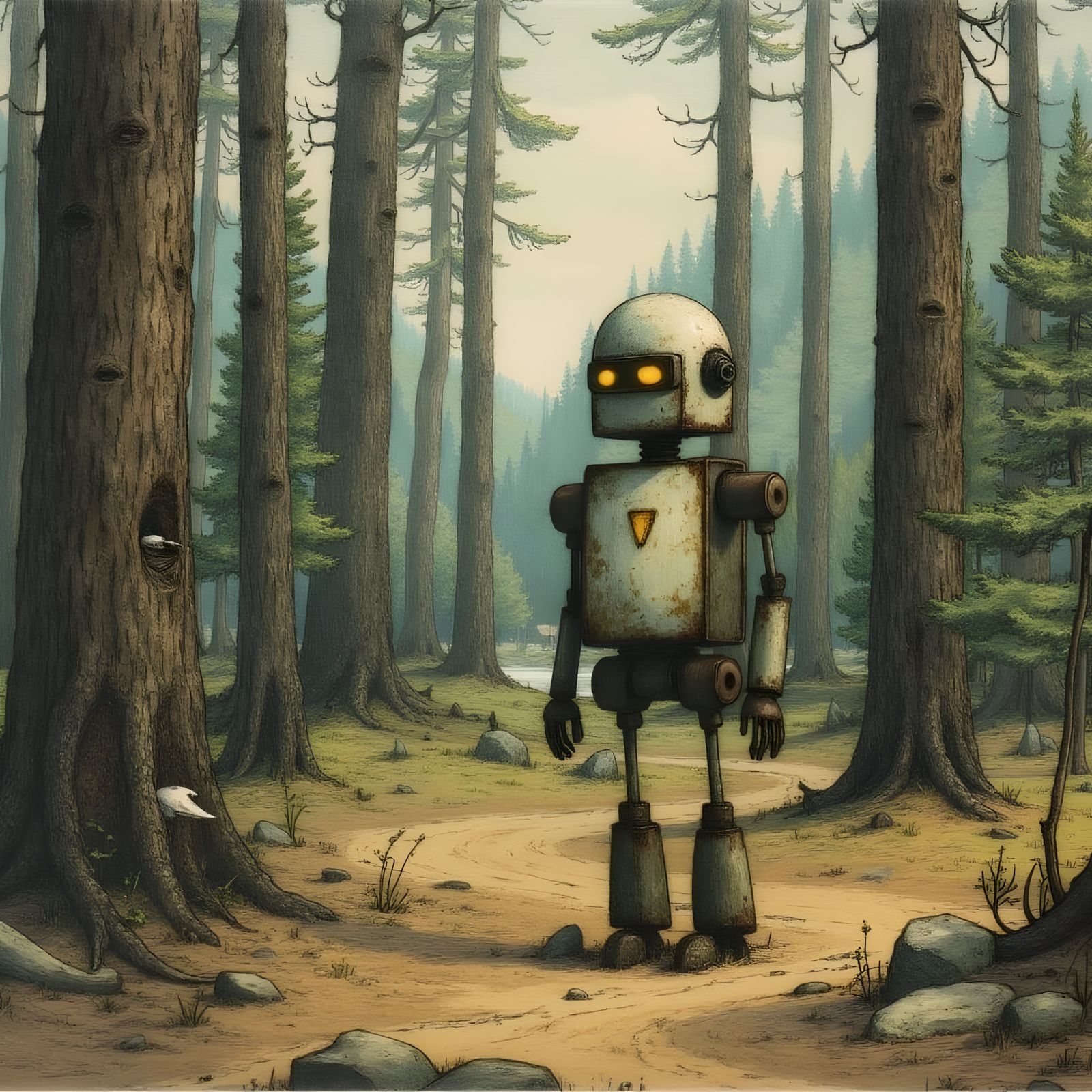 Marvin the paranoid android  by @Eto Demerzel