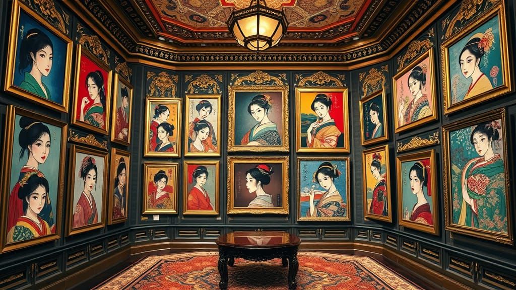 Vibrant Japanese Portraits in Eclectic Artistic Styles
