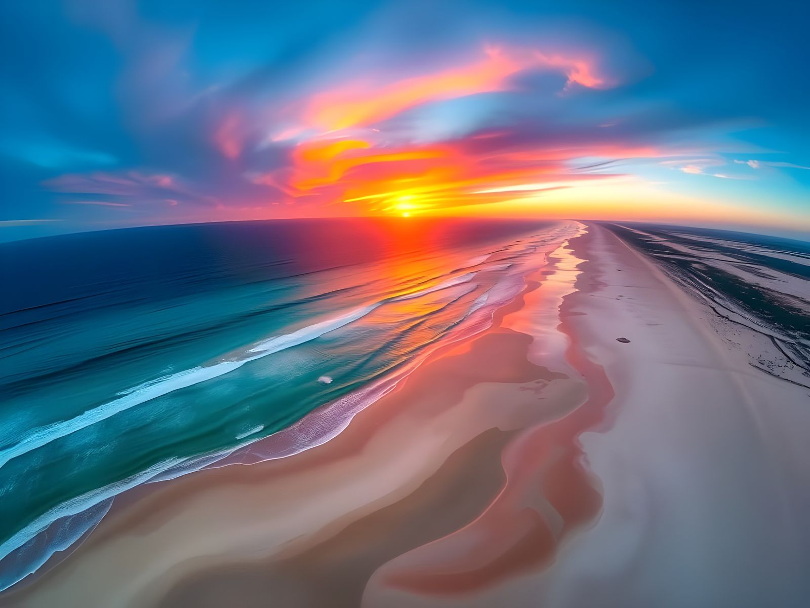 Ningaloo Coast Aerial View  by @Brian
