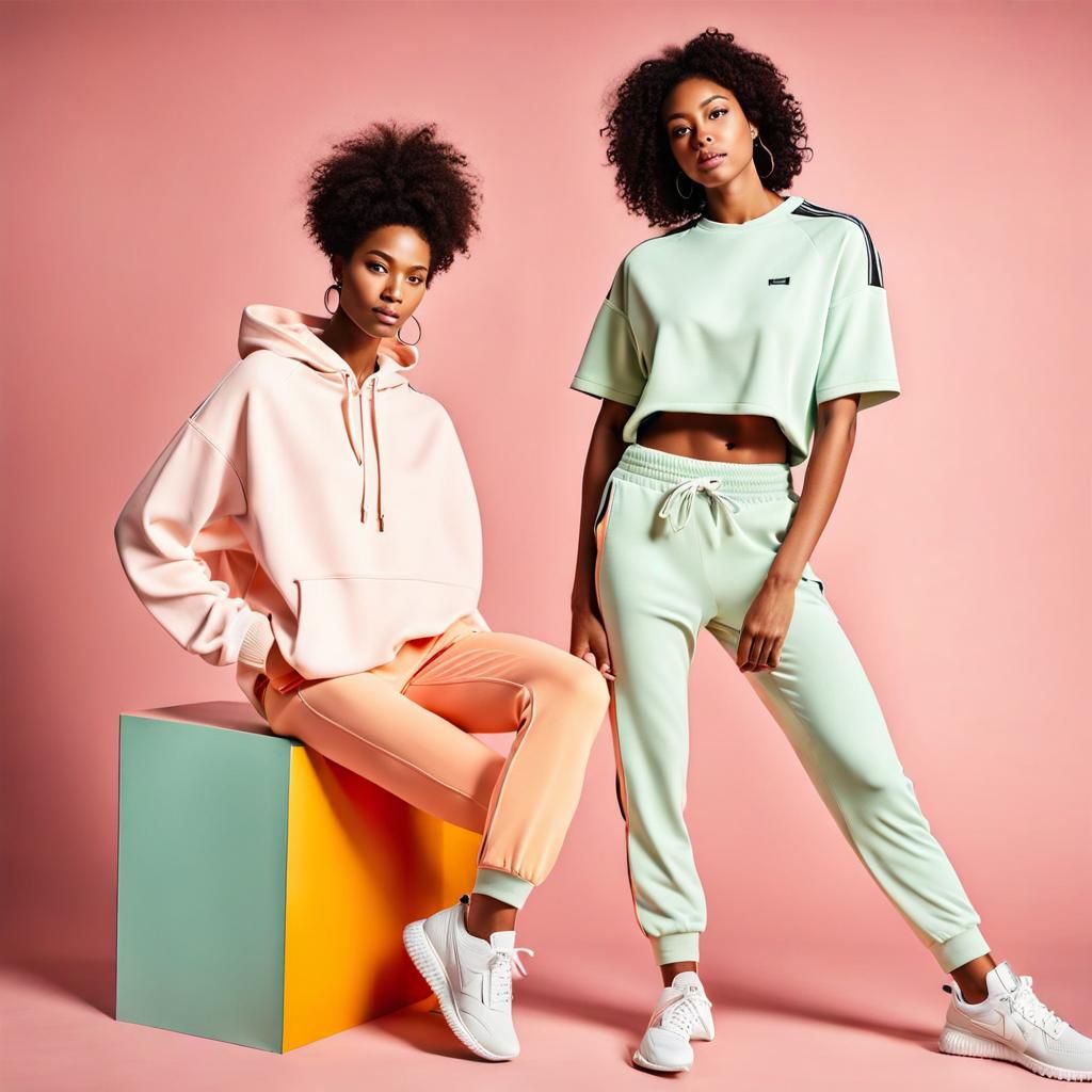 Soft Colored Sportswear. AI Generated Artwork NightCafe Creator