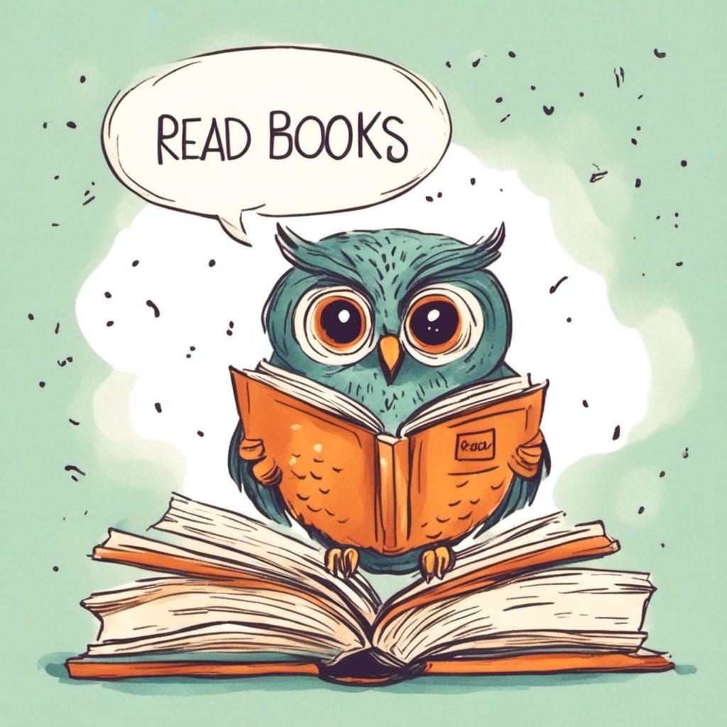 "Read  books"  by @Natasa