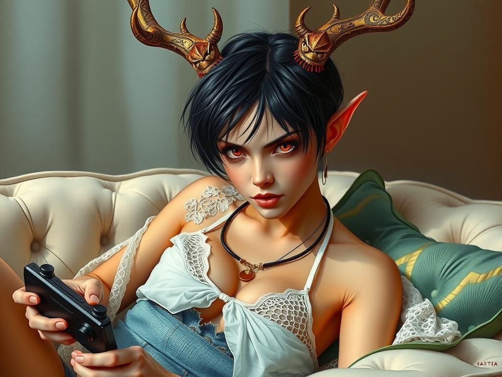 Don't Interrupt Her Gaming
