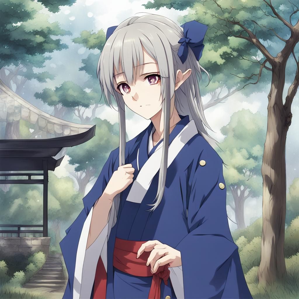 Joyful Graffiti Practice: Anime-Style Park Scene