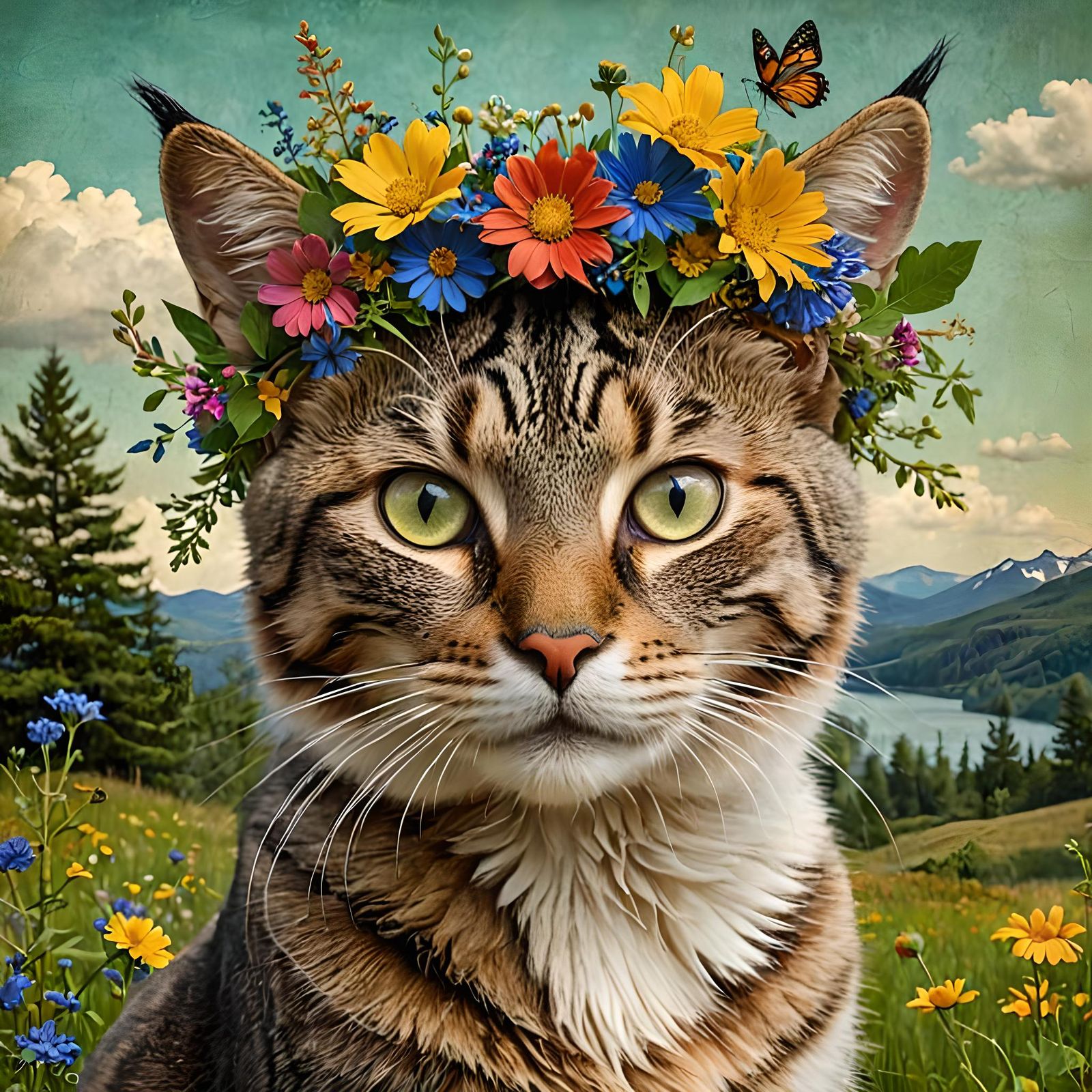 Swedish Midsummer Cat