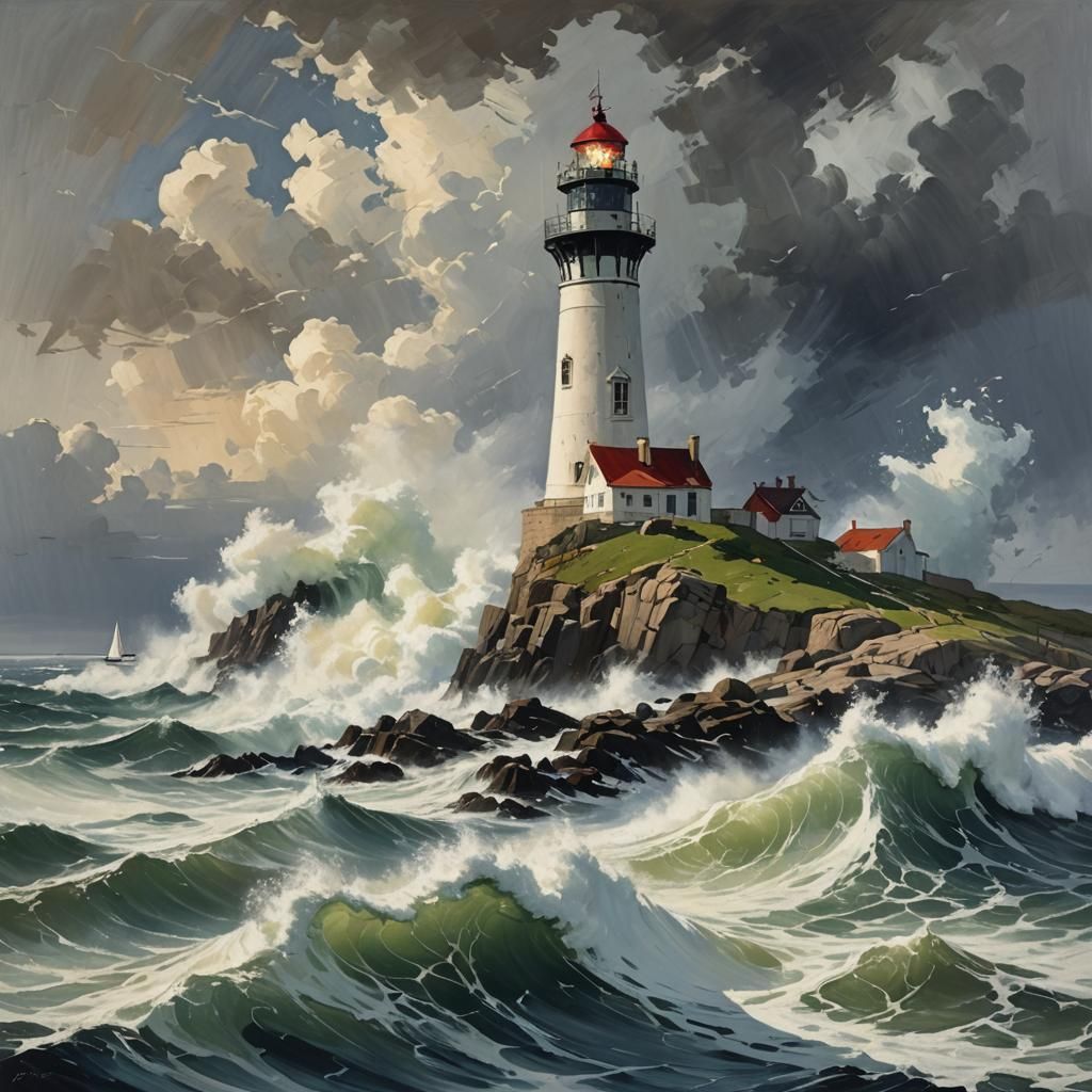 Le phare.
  by @Phyllis