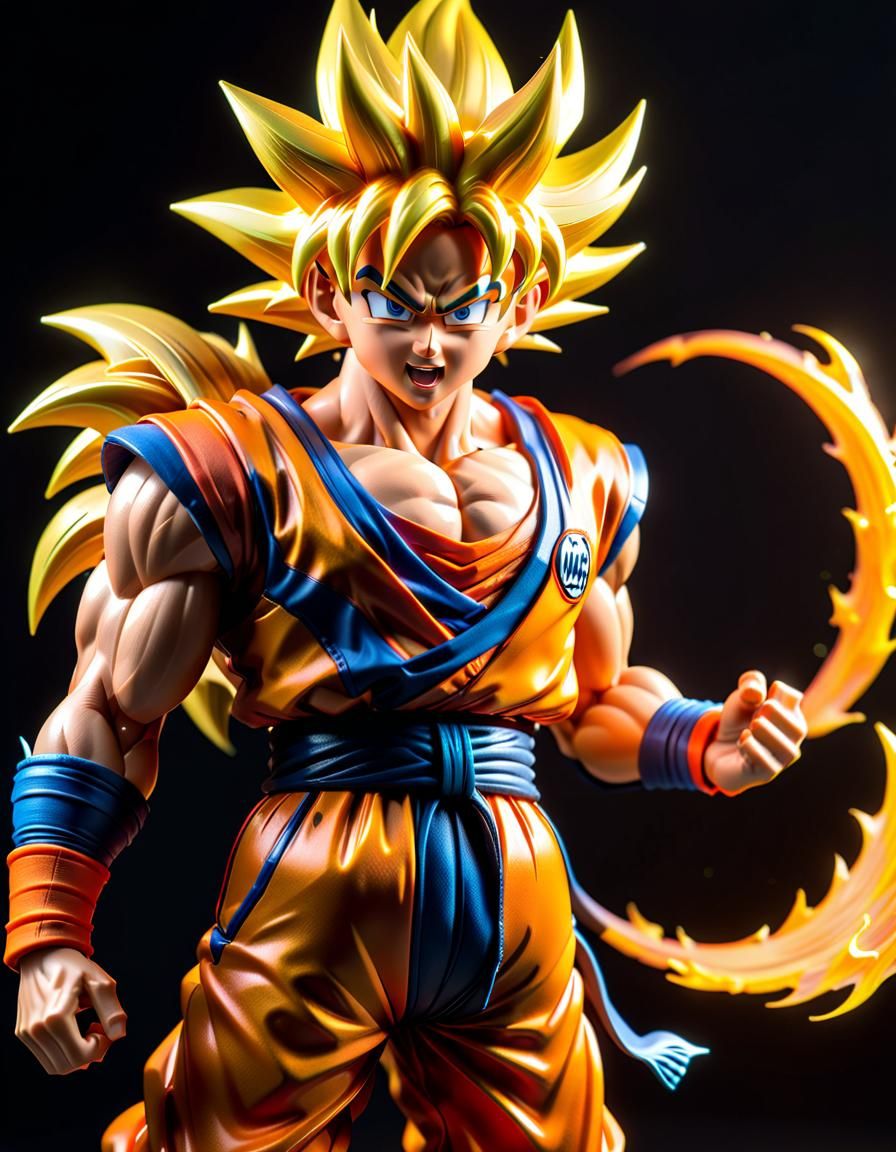 Action Figure of Goku - AI Generated Artwork - NightCafe Creator