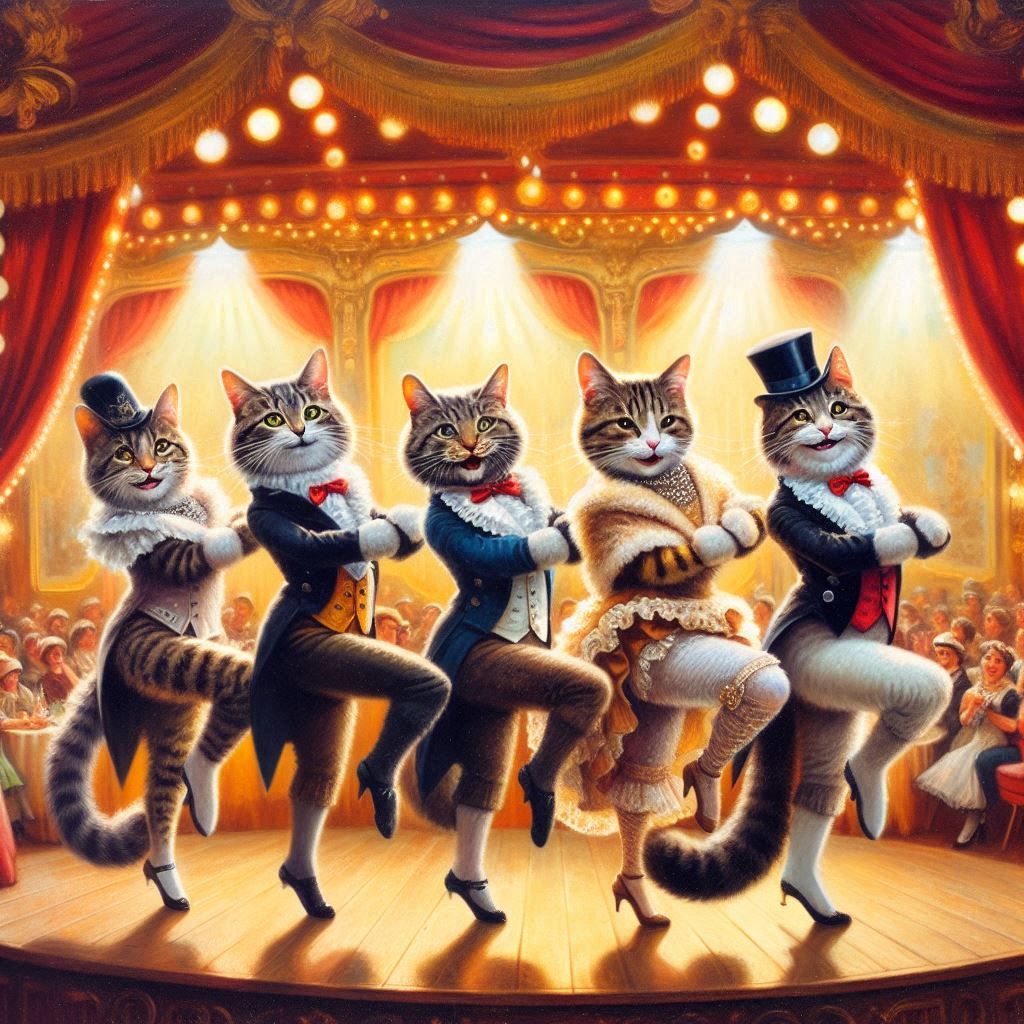 Dancing cats