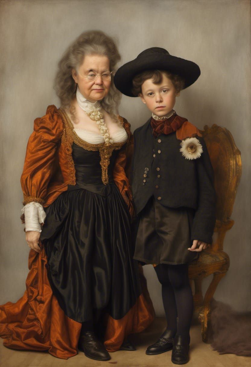 Child: Dressed-up to go to Grandma's Place for Sunday Dinner...