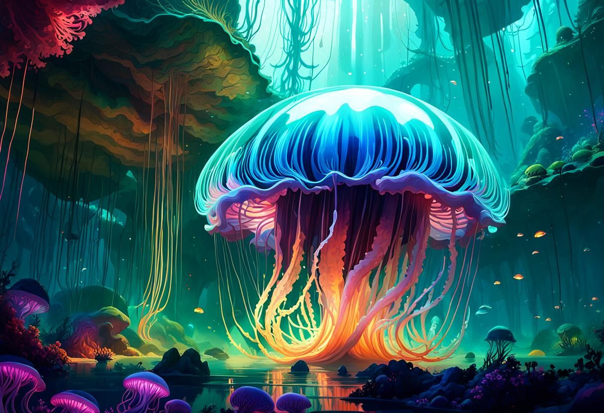 Master Jellyfish - AI Generated Artwork - NightCafe Creator