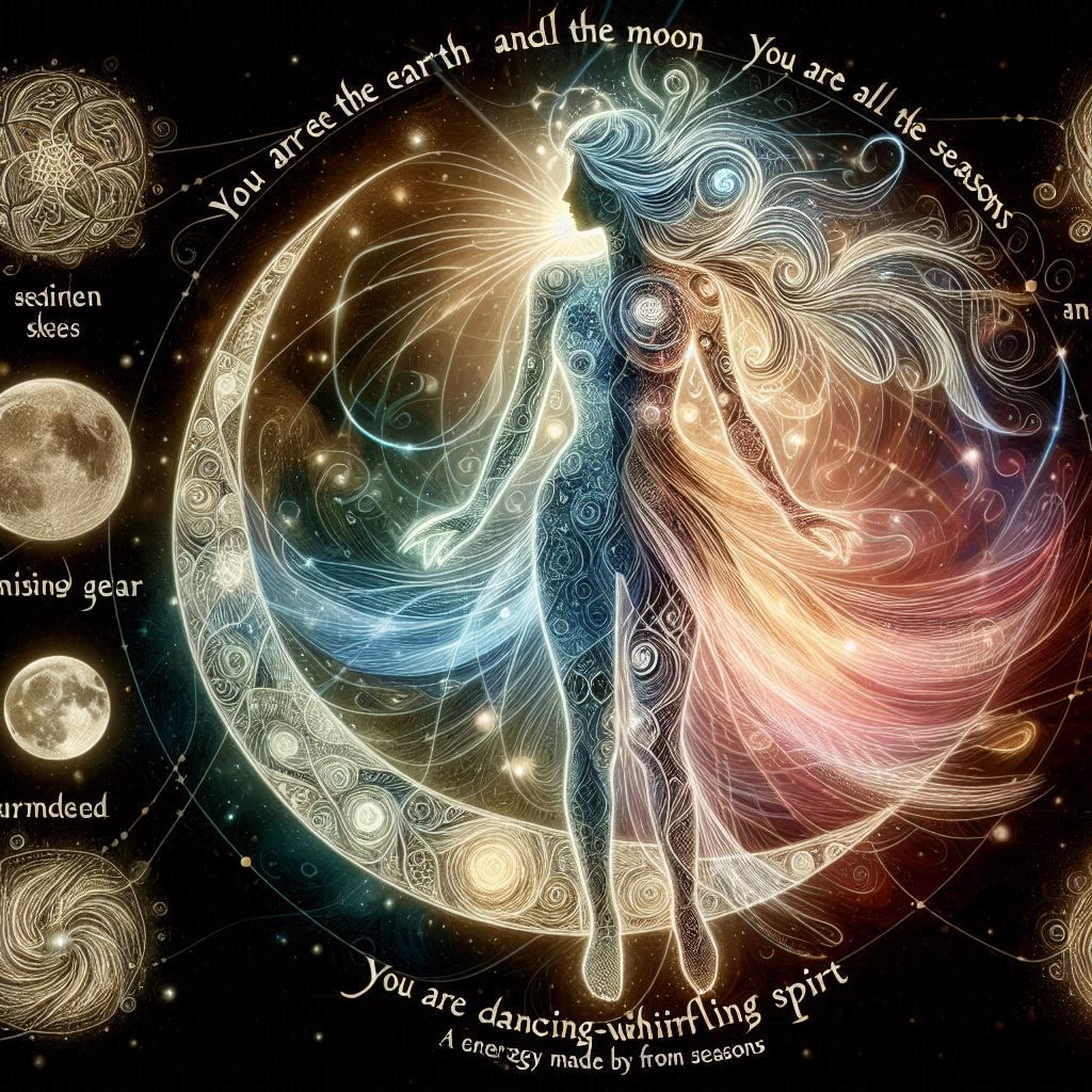 You are the Earth and the Moon.You are all the seasons