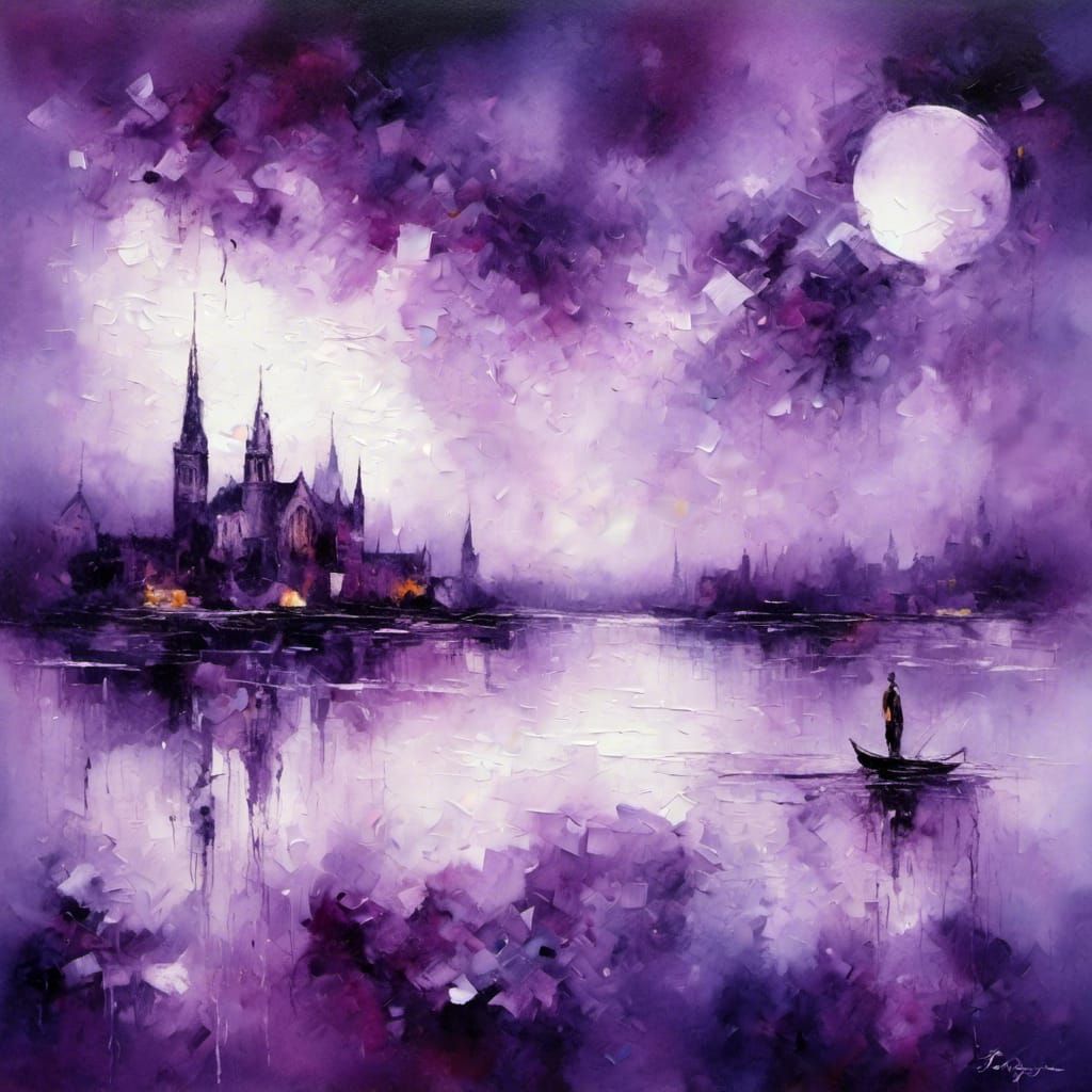 Lora:Edgy: Purple lake