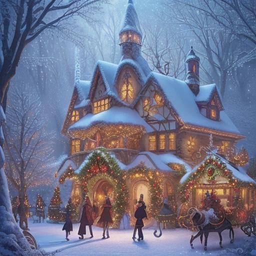 Stunningly Beautiful Fairy-tale, Findly Detailed Magical Christmas 