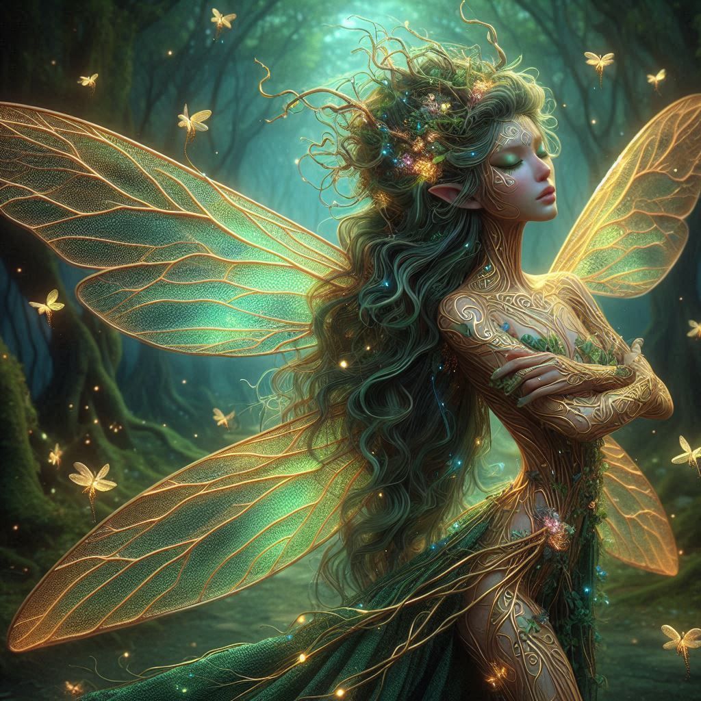 Enchanted Diwata: Guardian of the Luminous Forest