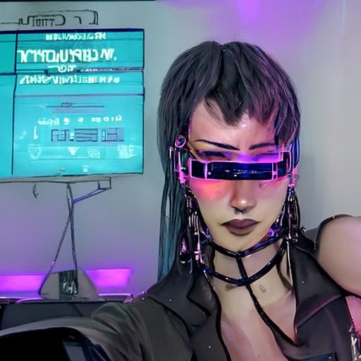 Cyberpunk trophy wife