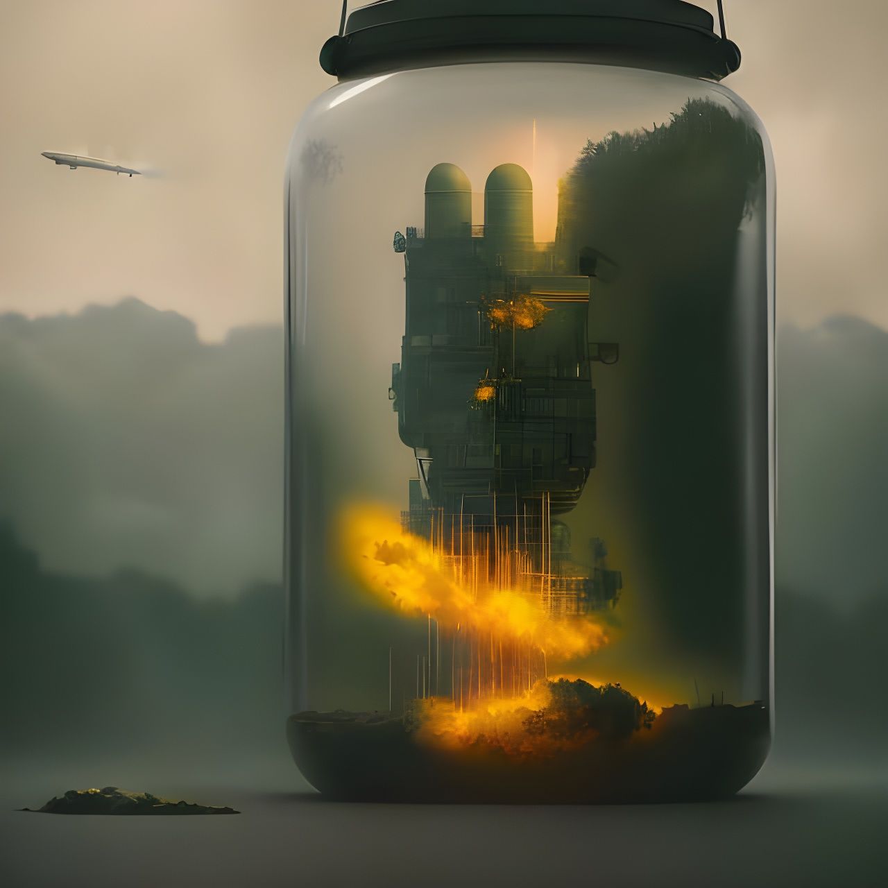 Bottled Up Warfare  by @Riss