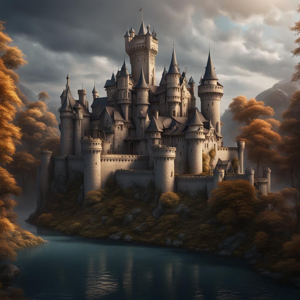 European castle - AI Generated Artwork - NightCafe Creator