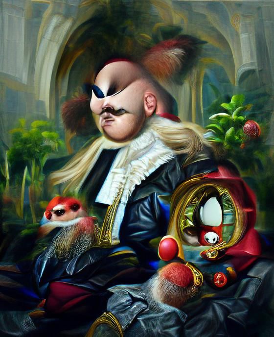 Dr Robotnik baroque portraiture