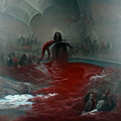 Blood pooling out