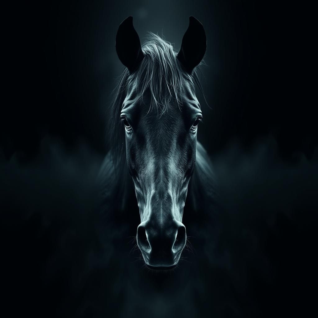 Ethereal Black Horse  by @sasha