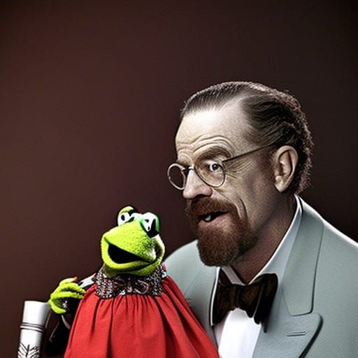 Walter White meets The Muppets - AI Generated Artwork - NightCafe Creator