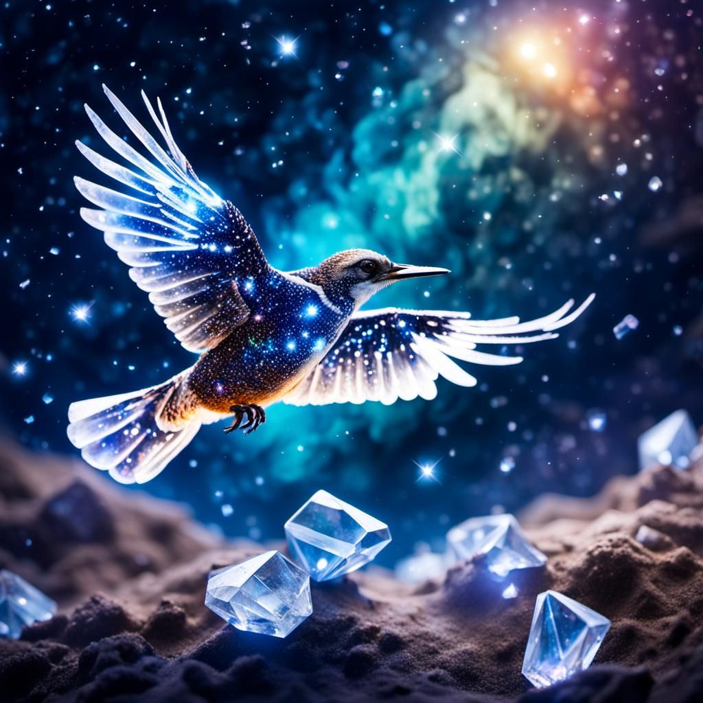 Flying through a Crystal Galaxy