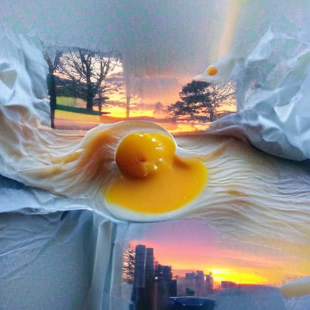 Egg yolk sunrise
