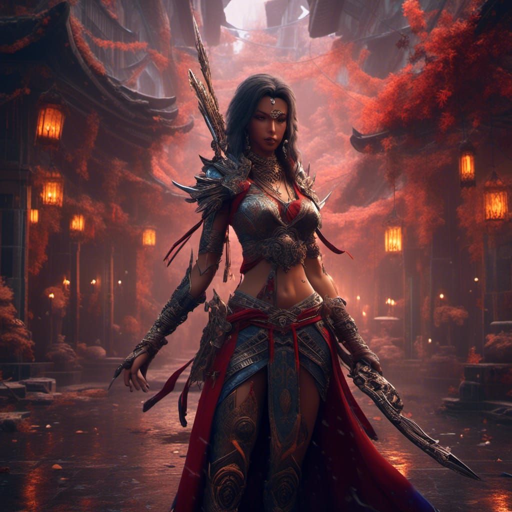 <lora:Trio:1.0> Female assassin