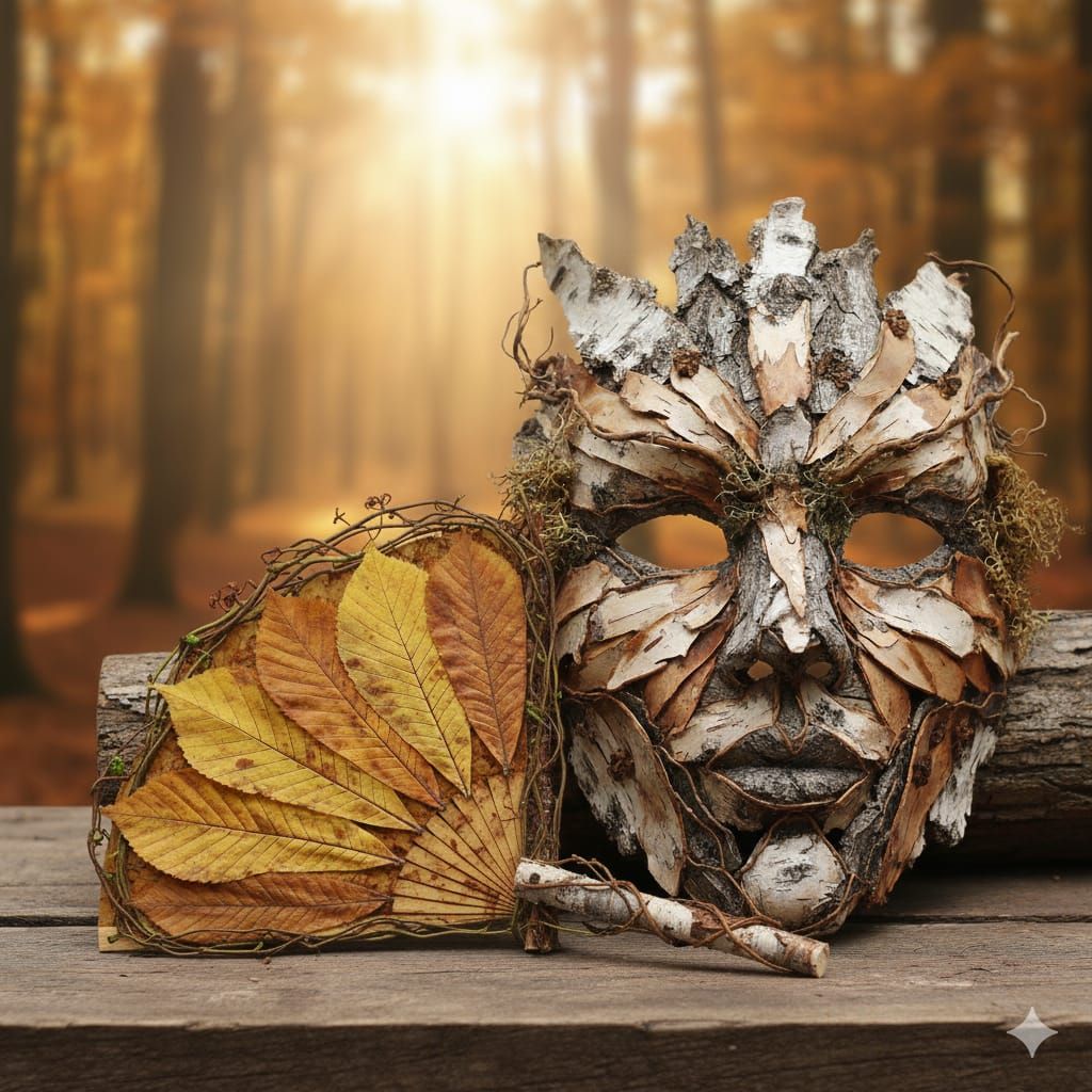 Masque et éventail de la Nature
