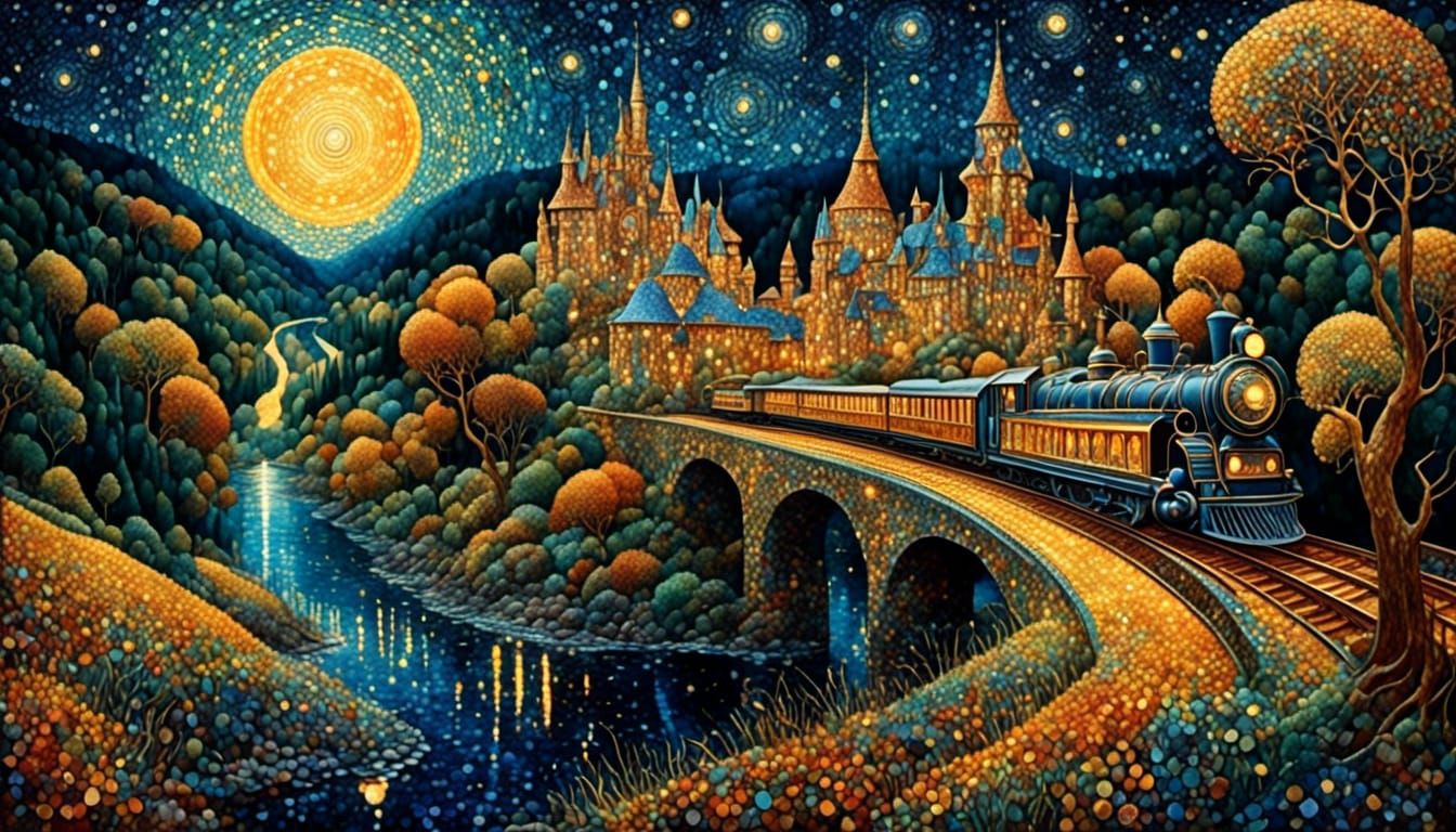 Murnau train and castle (widescreen)