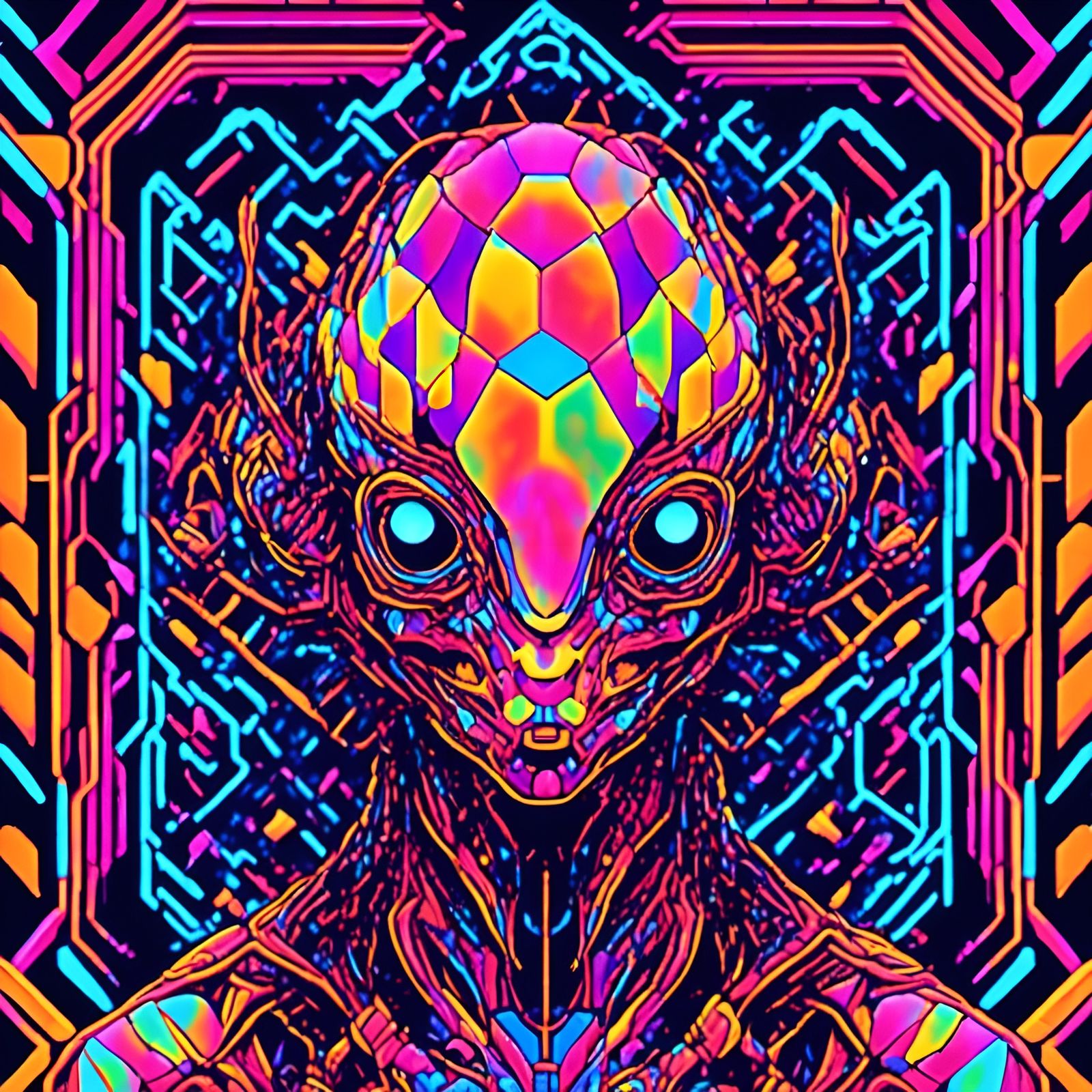 retro alien - AI Generated Artwork - NightCafe Creator