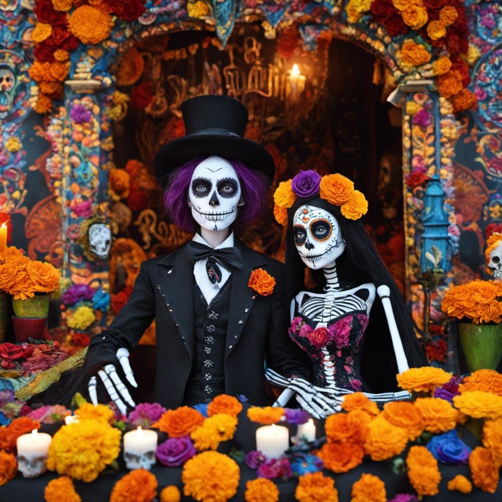 Day of the Dead - AI Generated Artwork - NightCafe Creator