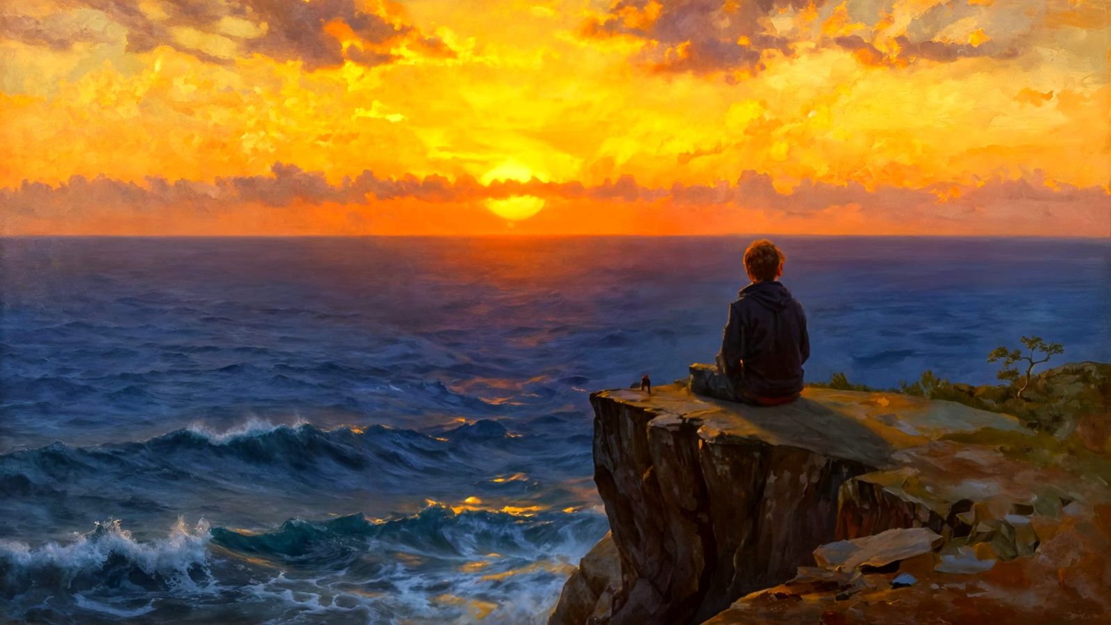 Golden Contemplation  by @lawrencelot