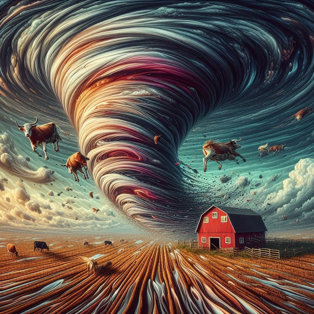 Surreal tornado