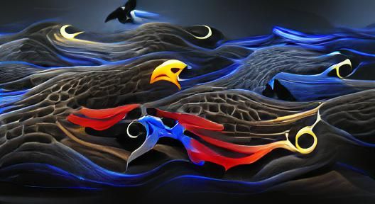 Crows flight soaring elevation
