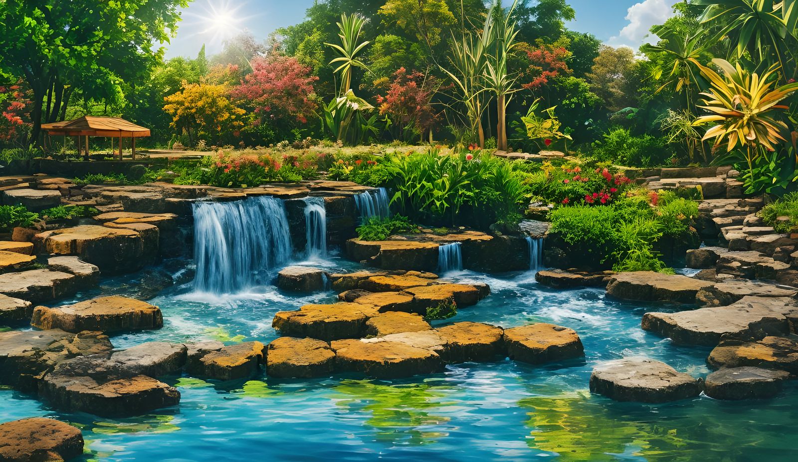 Life from four elements: Water,  Air, Food and Light