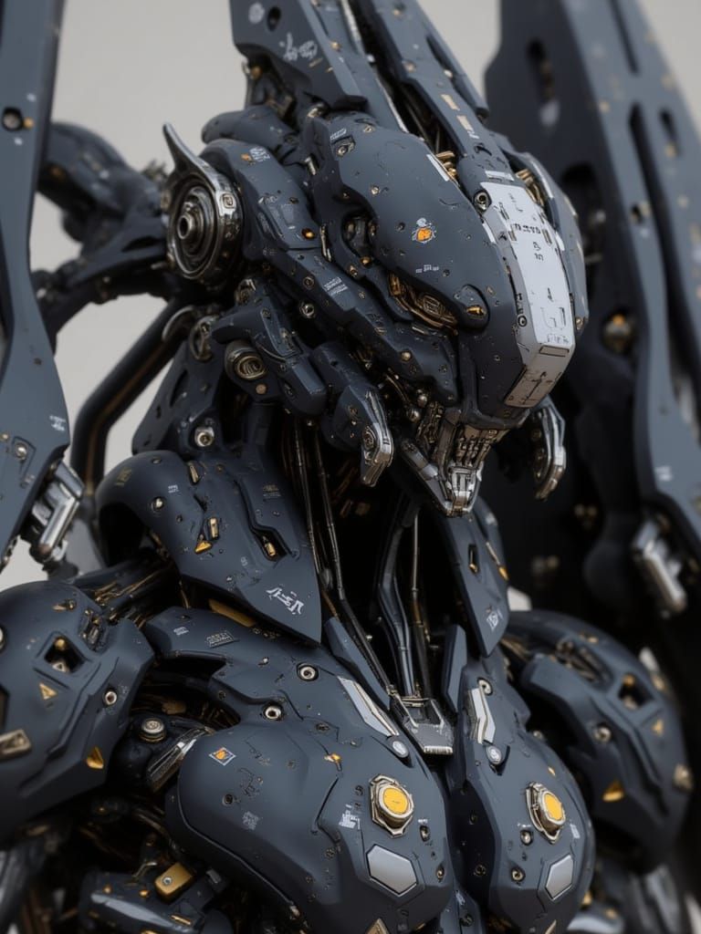 <lora:Brutalcore Mecha:1.0> A striking mecha portrait, closeup