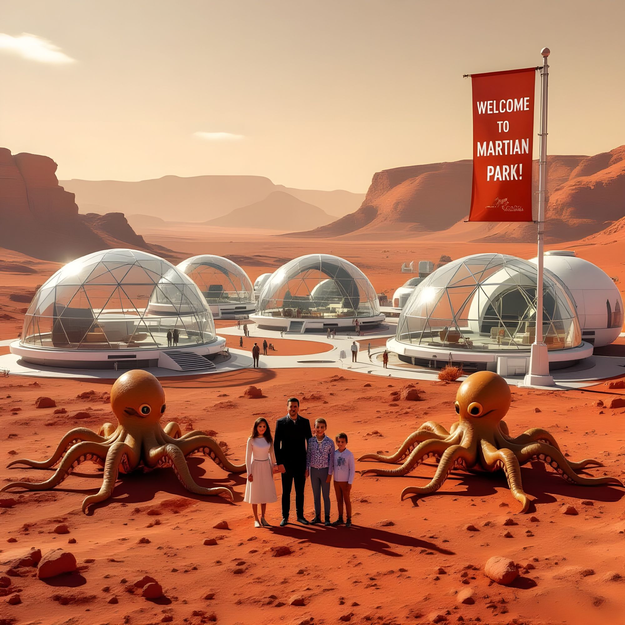 火星人と遊ぶテーマパーク